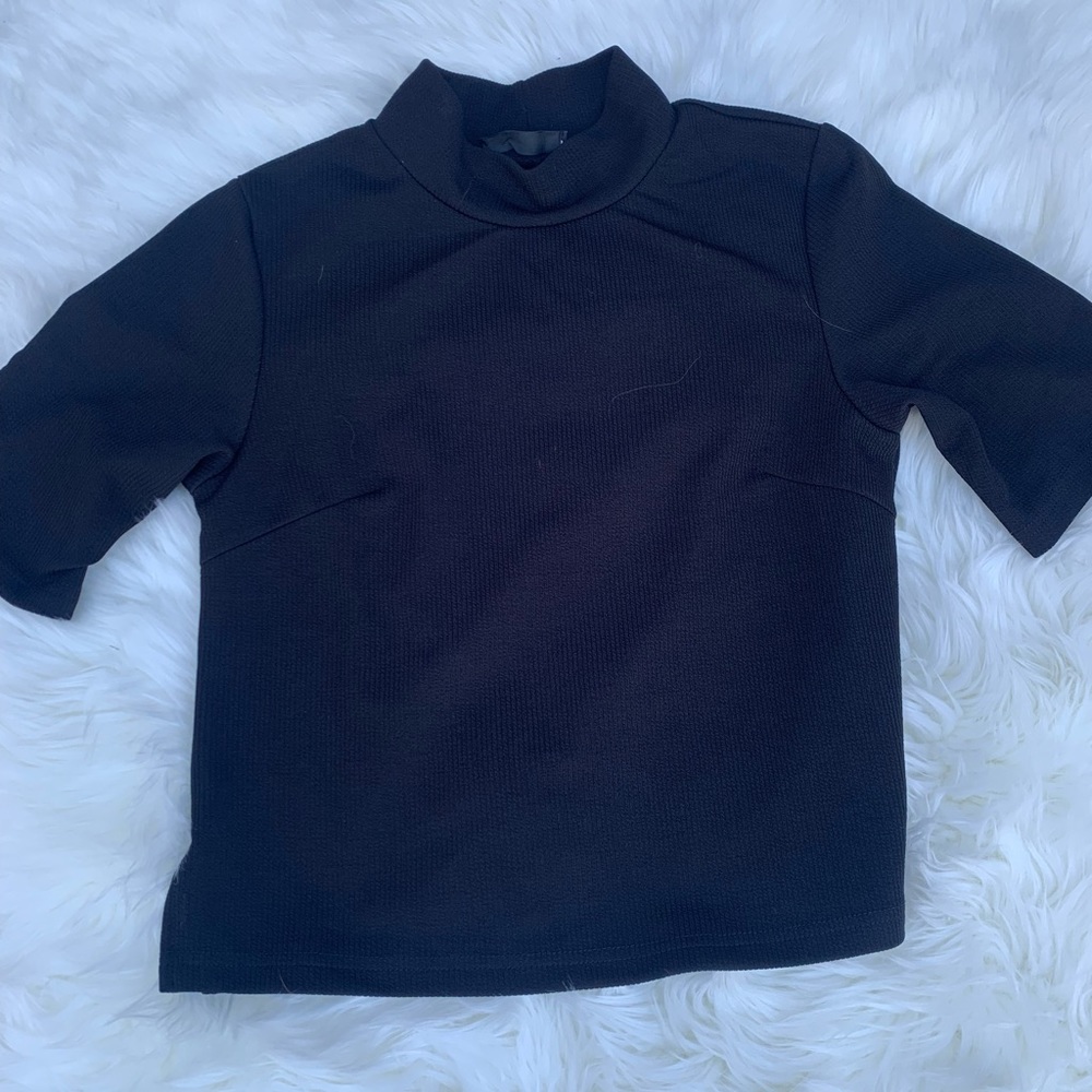 Black turtle neck shirt
